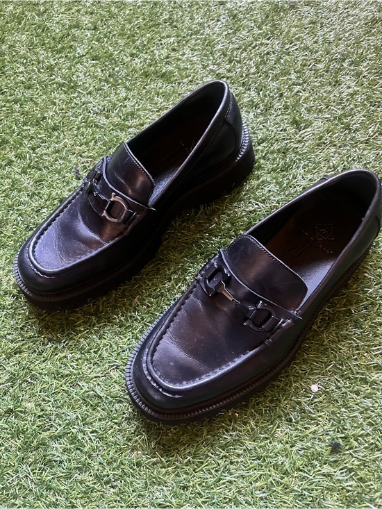 Classic Men\'s Black Leather Bit Loafers